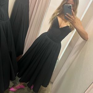 House of CB Strapless Black Dress